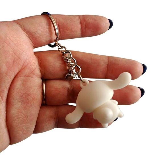 Kawaii Cinnamaroll Hello Kitty Charm Keychain - Picture 4 of 5